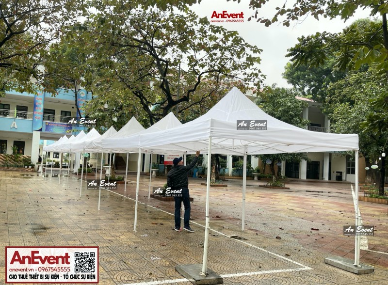 Cho thuê nhà bạt rút mái trắng
