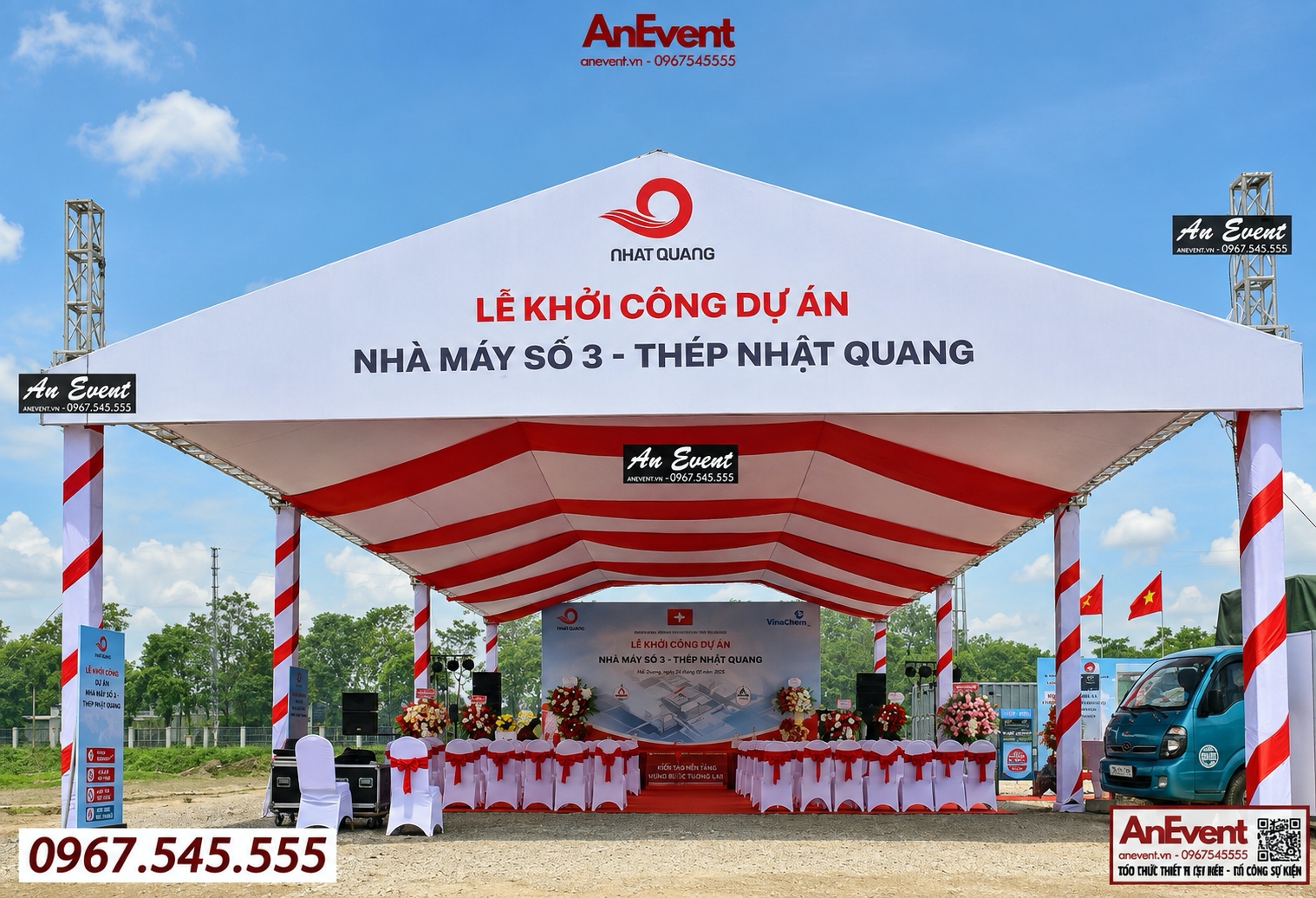 Cho thuê nhà bạt khởi công