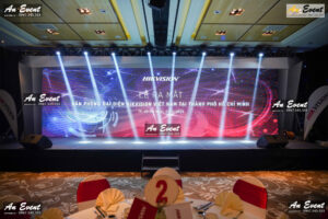 Cho thue anh sang san khau to chuc le ra mat HIKvision