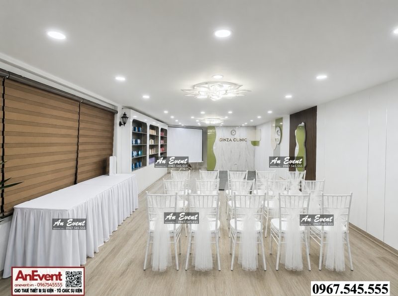 Thuê ghế tiffany voan trắng