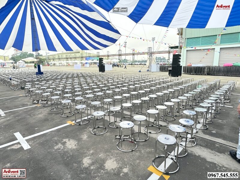 cho thuê ghế inox