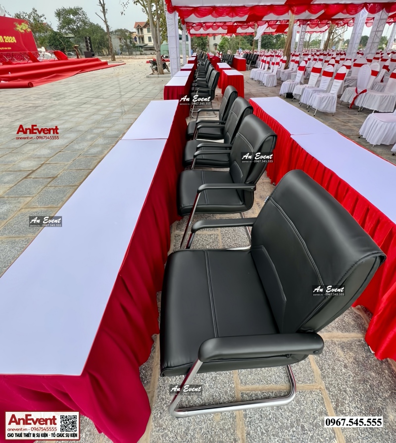Thuê ghế da chân quỳ Hà Nội